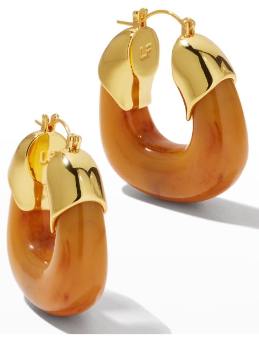 Lizzie Fortunato Organic Hoop Earrings in Mocha